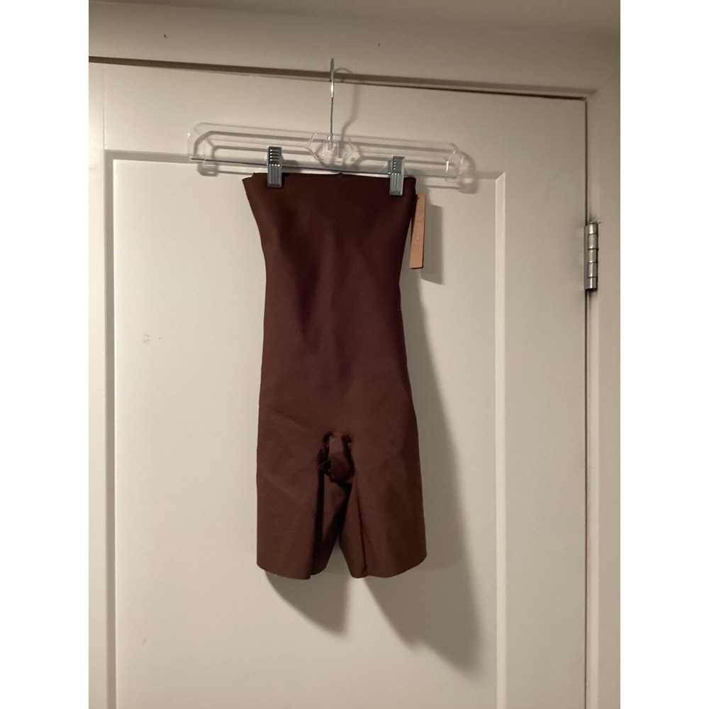 SKIMS Body High-Waisted Mid Thigh Short Cocoa Brown Shapewear XS BO-SHO-7116W